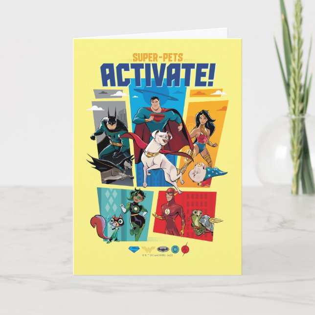 Carte Super-Animaux & Justice League - Activez ! (Devant)