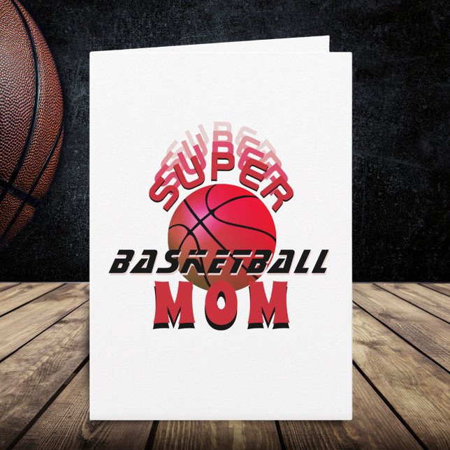 Carte Super Basketball Maman Sporty Mère fête des mères (Créateur téléchargé)
