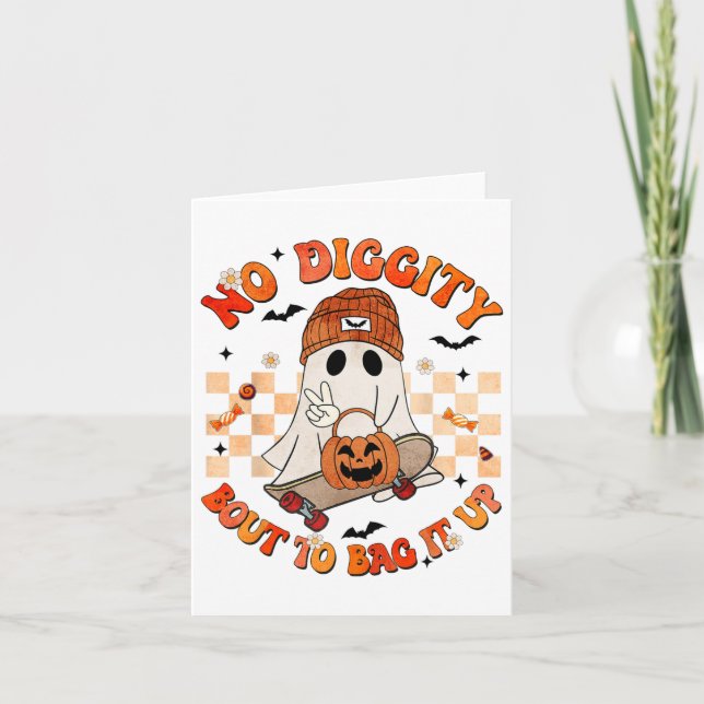 Carte Super Boo Pas de Diggity Bout Pour L'Arriver Hallo (Devant)
