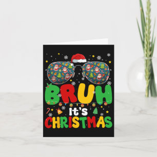 Carte Super Bruh Son Noël Noël Noël Père Noël Tree Mens