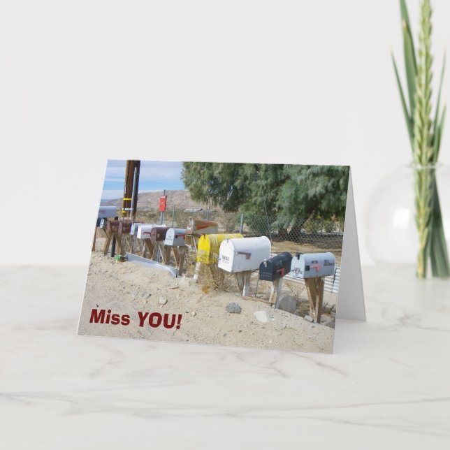 Carte Super Cool Miss You Greeting Card ! (Devant)