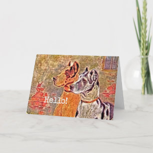 Carte Super Dane, Bonjour