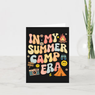 Carte Super Dans Mon Époque Camping Camp Été Équipe De C
