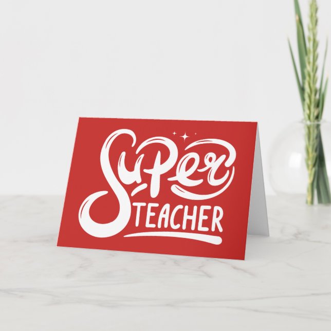Carte Super enseignant (Devant)
