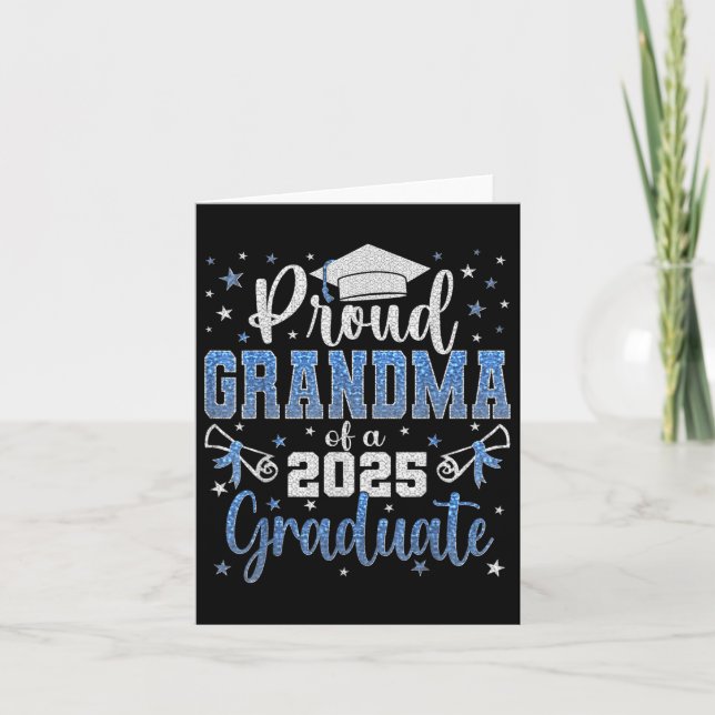 Carte Super Fière Grand-Mère De 2025 Diplômée Fa (Devant)