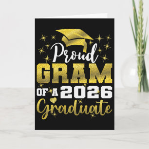 Carte Super fière grand-mère de la promotion de fin d'ét