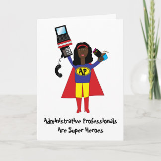 Carte Super Héros professionnel administratif Noir