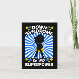 Carte Super-héros Syndrome de Down Sensibilisation Chrom