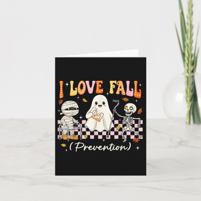 Carte Super I Love Fall Prevention Physique Therapy Nur (Devant)
