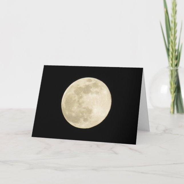 Carte Super Lune ou Pleine lune (Devant)