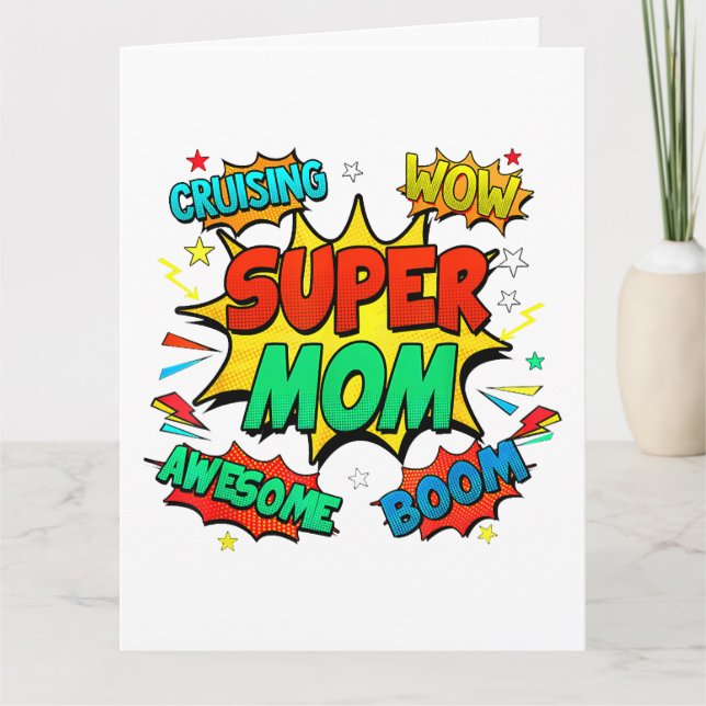 Carte Super Maman Pour Femmes (Devant)