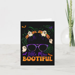 Carte Super Messy Bun Bootiful Halloween Boo Ghost Girl