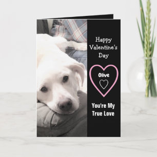 Carte Super mignon Valentine's Day Chien Chien Chien Bla