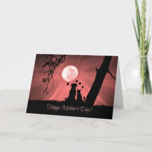 Carte Super mignonne pour la fête des mères avec c