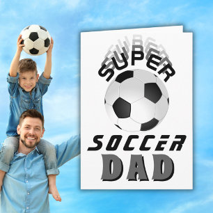 Carte Super Papa Footballeur Fête des Pères Ballon de Fo