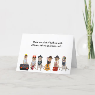 Carte Super Papa Funny Lab/Chien