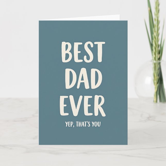 Carte Super Papa Incroyable (Devant)