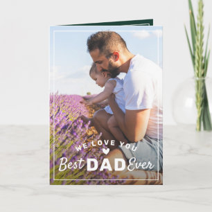 Carte Super Papa Meilleur Papa Ever 2 Photo Fête des Pèr