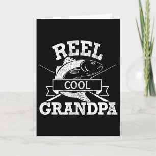 Carte Super Papy Cool Pêche Fête des Pères Anniversaire 