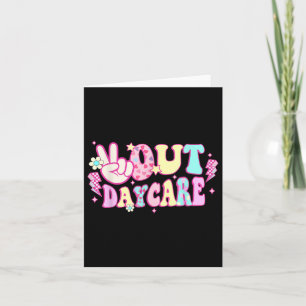 Carte Super Peace Out Garderie Enseignant Diplôme d'étud