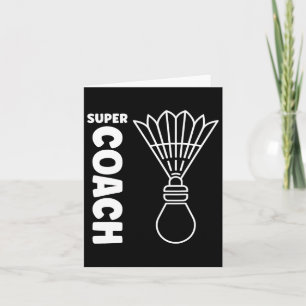 Carte Super Trainer Badminton Sport Simple Badminton Coa