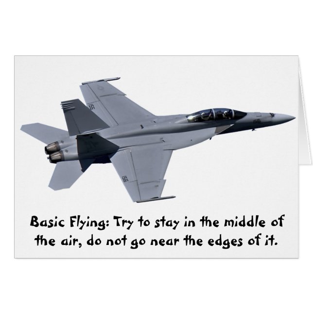 Carte superbe de frelon de la marine F-18 des USA (Devant horizontal)