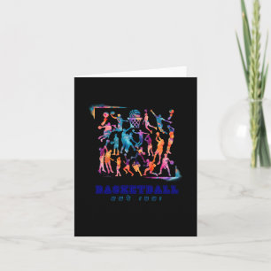 Carte Superbe design de basketball avec éclaboussures de