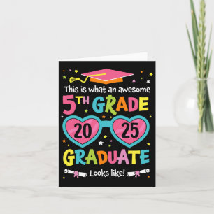 Carte Superbe Diplômé de 5e année ressemble à Cl 2025 Gr