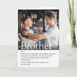 Carte Superbe Photo Moderne Meilleur Frère Définition
