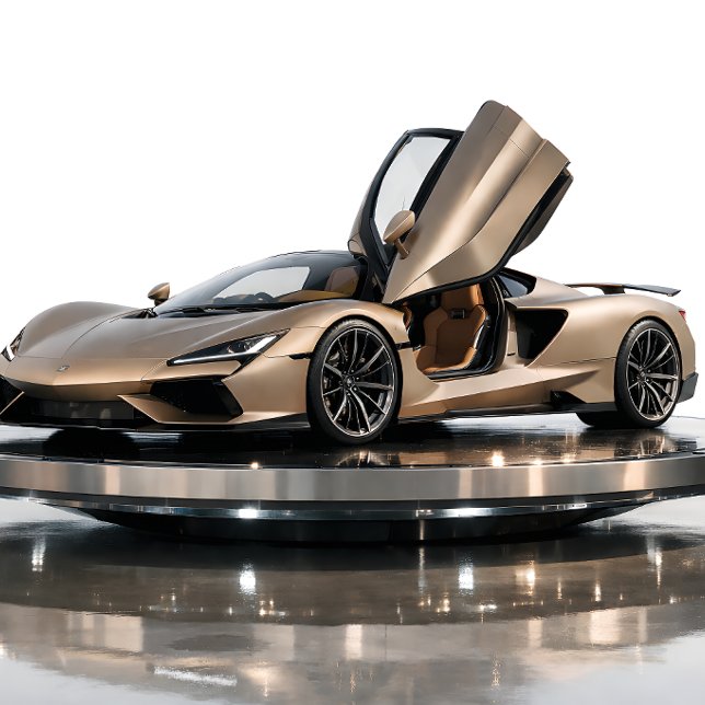 Carte Supercar de Luxe – Hypercar Or Champagne (Créateur téléchargé)