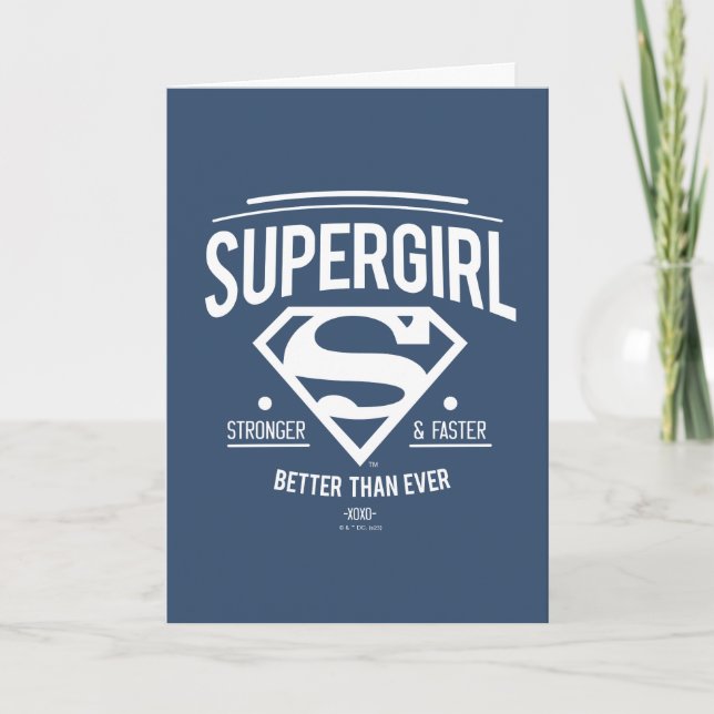 Carte Supergirl mieux que jamais Retro Graphic (Devant)