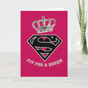 Carte Supergirl S-Shield "Adapté Pour Une Reine"