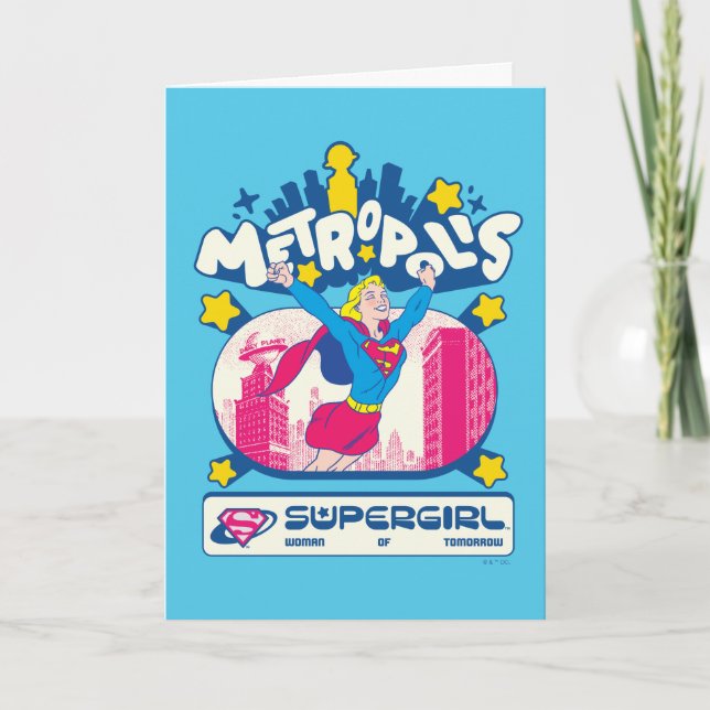 Carte Supergirl Super Pop Femme de demain (Devant)