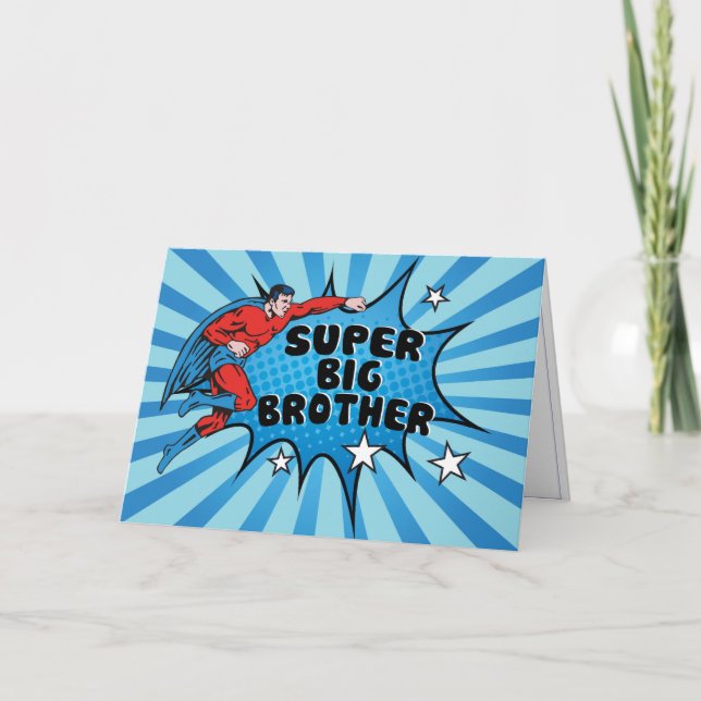 Carte Superhero Devenir un Big Brother (Devant)