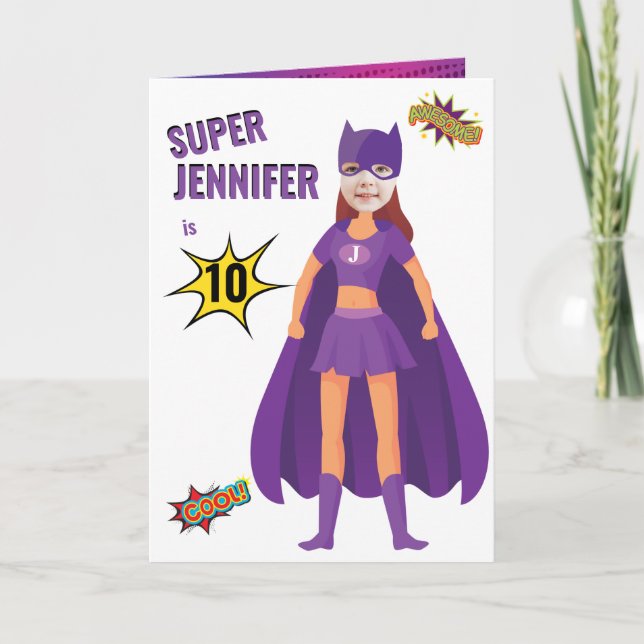 Carte Superhero Fab Anniversaire Awesome Extraordinaire (Devant)