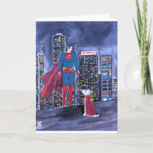 Carte Superheroes Meilleur Ami Peinture par Alfred Fox