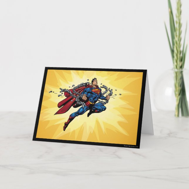 Carte Superman breaks chains (Devant)