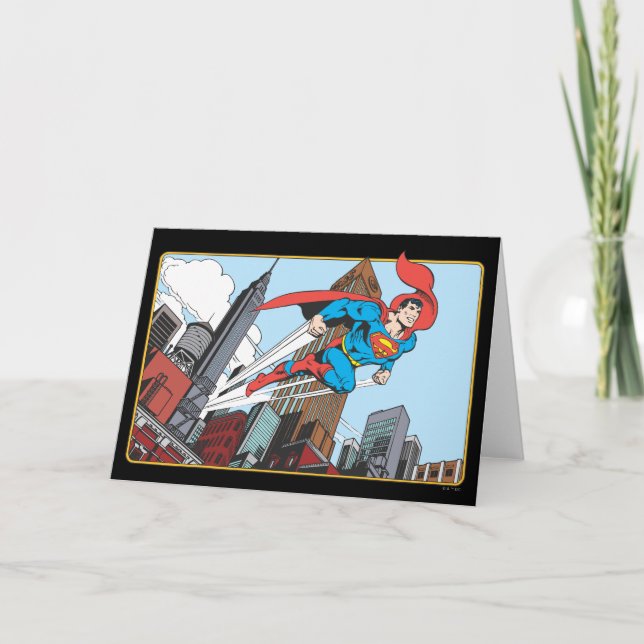 Carte Superman et gratte-ciels (Devant)