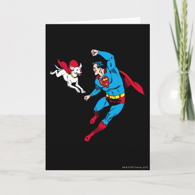 Carte Superman et Krypto 2 (Devant)