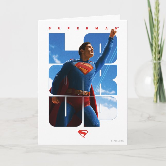 Carte Superman regarde Pose (Devant)