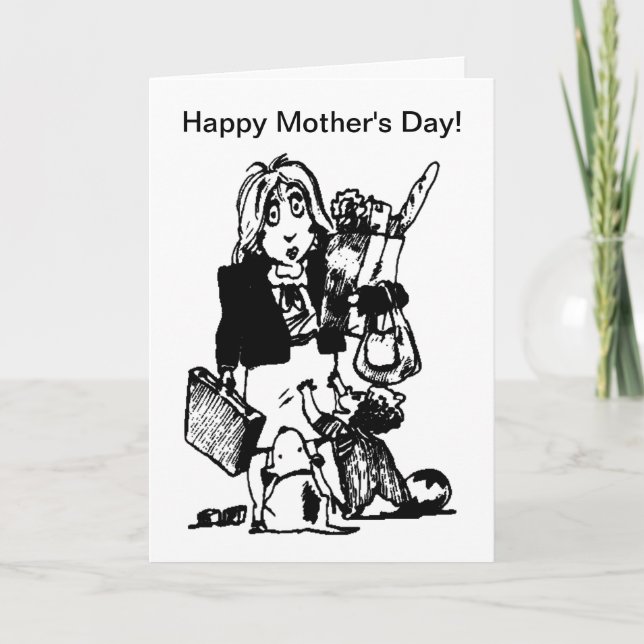 Carte Supermom : Une Maman Qui Fait Tout Ça (Devant)