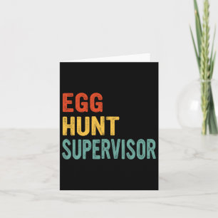 Carte Superviseur de chasse aux oeufs Maman Papa Adulte