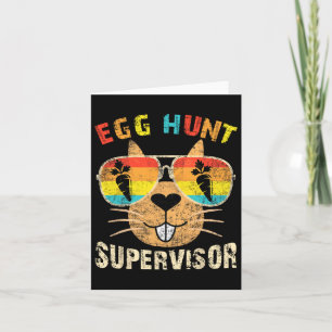 Carte Superviseur de chasse aux oeufs Retro Groupe de ch