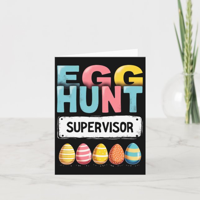 Carte Superviseur de la chasse aux oeufs de Pâques (Devant)