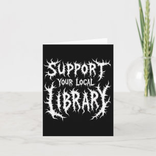 Carte Support de lecture grunge Bibliothèque locale goth
