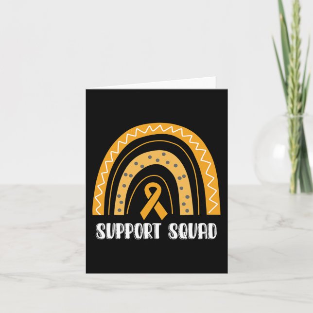 Carte Support Escadron Orange Rainbow Ribbon RSD CRPS Aw (Devant)