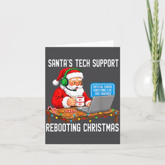 Carte Support Rebooting Tech Santa's Smile (Devant)