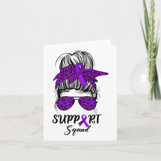 Carte Support Squad Messy Bun Warrior Heimerheimer Aware (Devant)