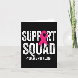 Carte Support Squad Pink Ribbon Warrior Breast Cancer Aw
