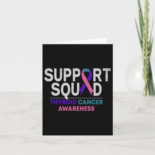 Carte Support Squad Thyroide Cancer Awareness Month Ribb (Devant)